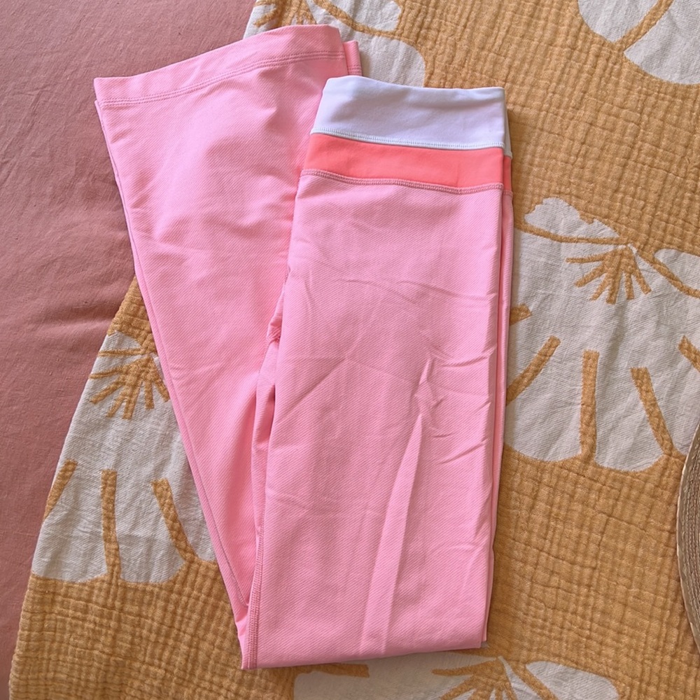 Pink Lululemon leggings. Size 4.